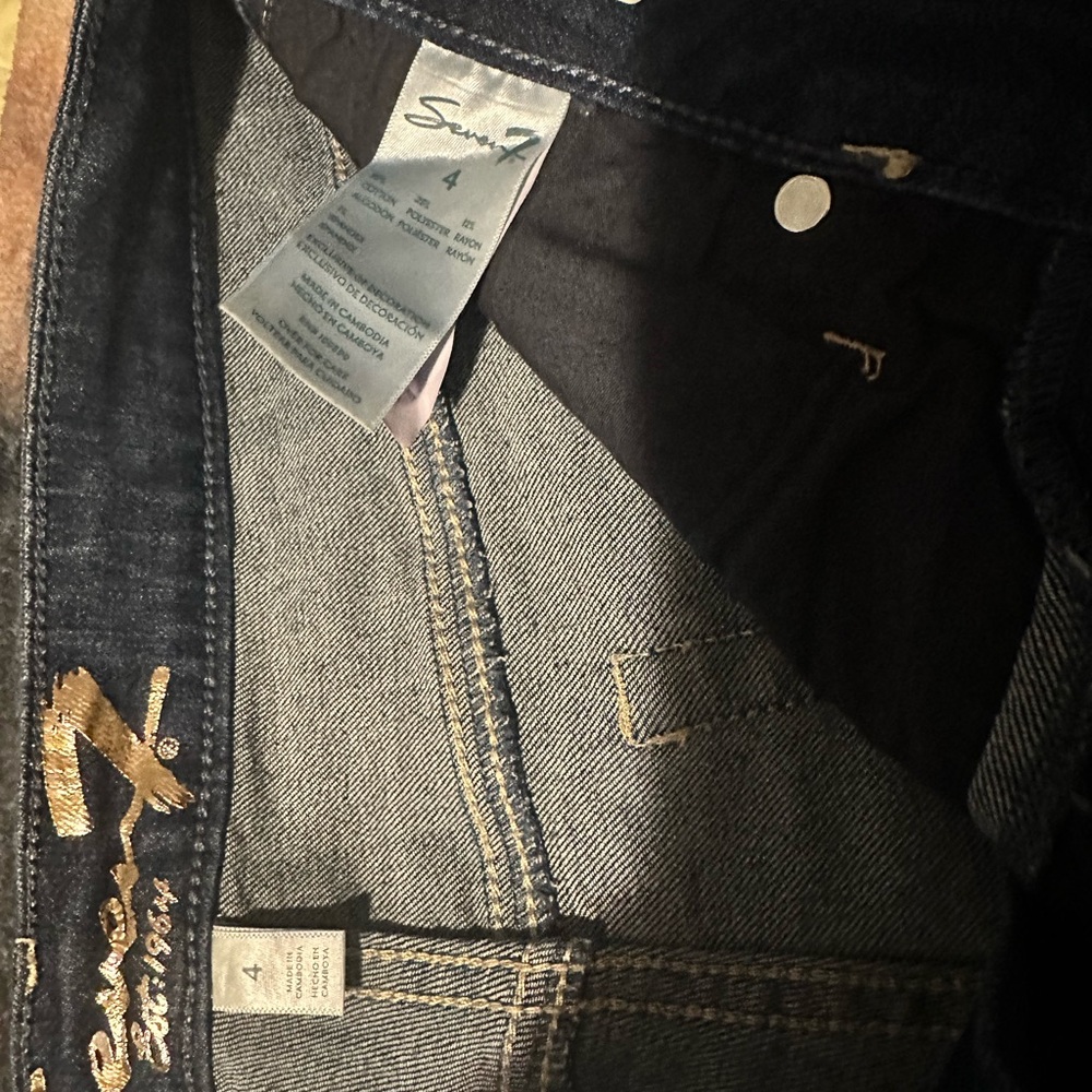 Seven7 Women's Dark Blue Jeans